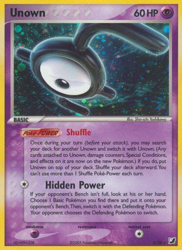 Unown (E) Pokemon card from Unseen Forces