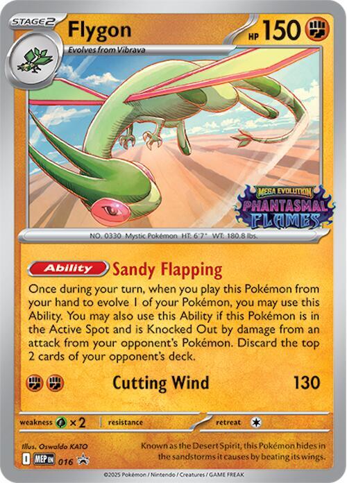 Flygon (Prerelease) Pokemon card from ME: Mega Evolution Promo