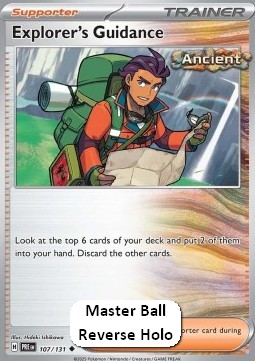 Explorer's Guidance Pokemon card from Prismatic Evolutions Additionals