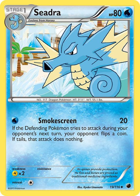 Seadra Pokemon card from Plasma Freeze