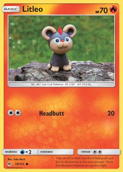 Litleo Pokemon card from Forbidden Light