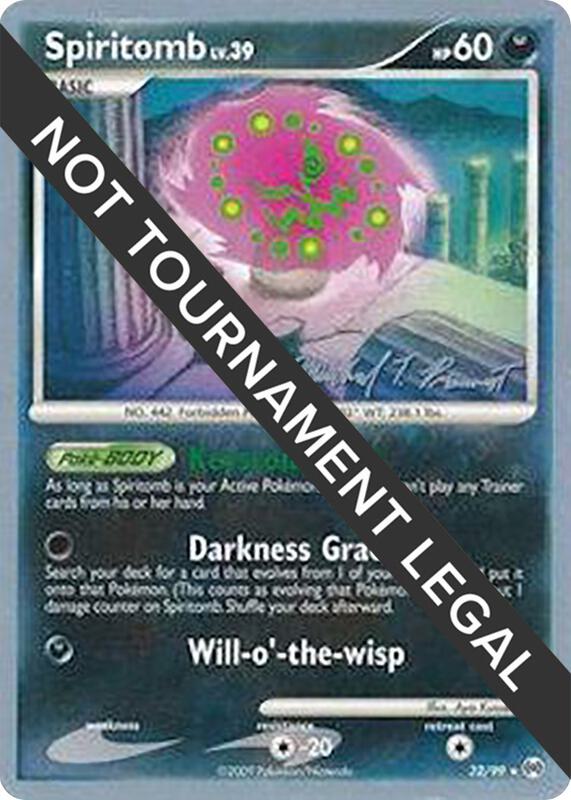 Spiritomb - 2010 (Michael Pramawat) Pokemon card from World Championship Decks