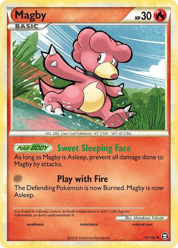 Magby Pokemon card from Triumphant