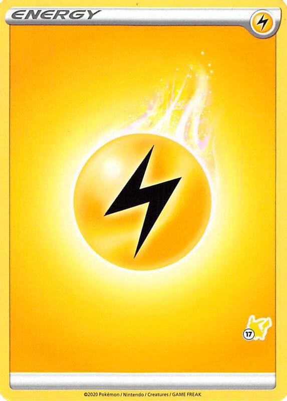 Lightning Energy (#17 Pikachu Stamped) Pokemon card from Battle Academy 2022