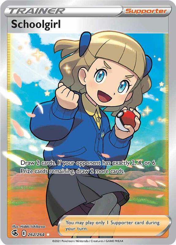Schoolgirl (Full Art) Pokemon card from SWSH08: Fusion Strike