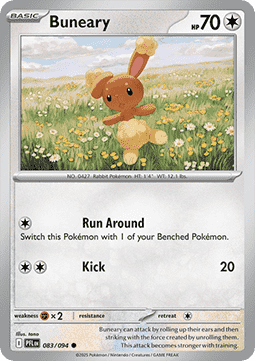 Buneary Pokemon card from Phantasmal Flames