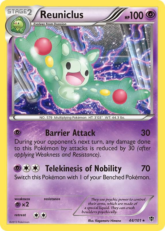 Reuniclus Pokemon card from Plasma Blast