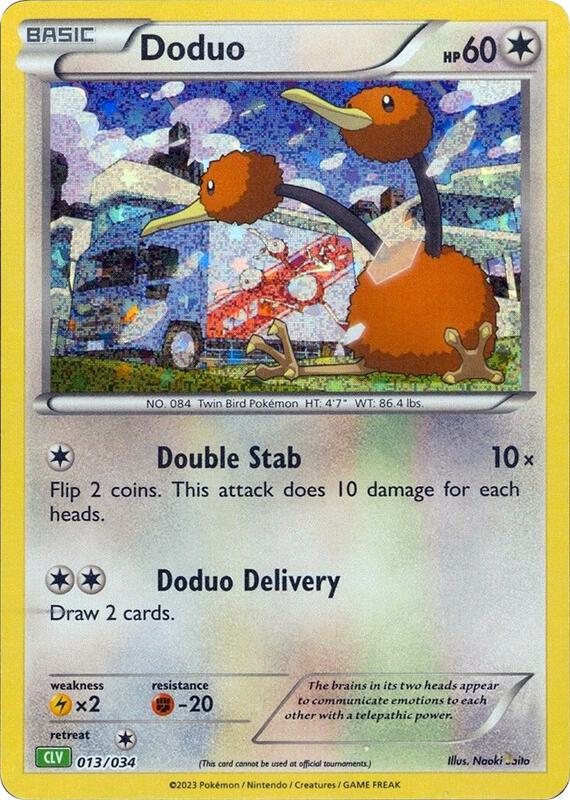 Doduo Pokemon card from Trading Card Game Classic