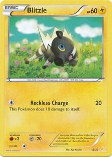 Blitzle (26) Pokemon card from XY Trainer Kit: Pikachu Libre & Suicune