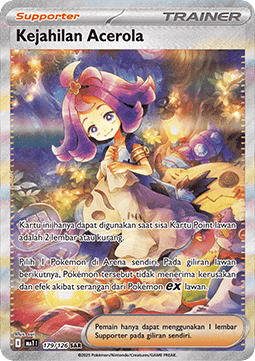 Acerola's Mischief Pokemon card from Mega Evolution IDTH