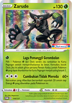 Zarude (S-P/ID 114) Sword & Shield Indonesian Promos ID