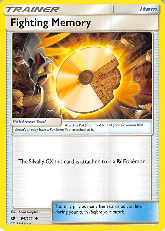 Fighting Memory Pokemon card from SM - Crimson Invasion