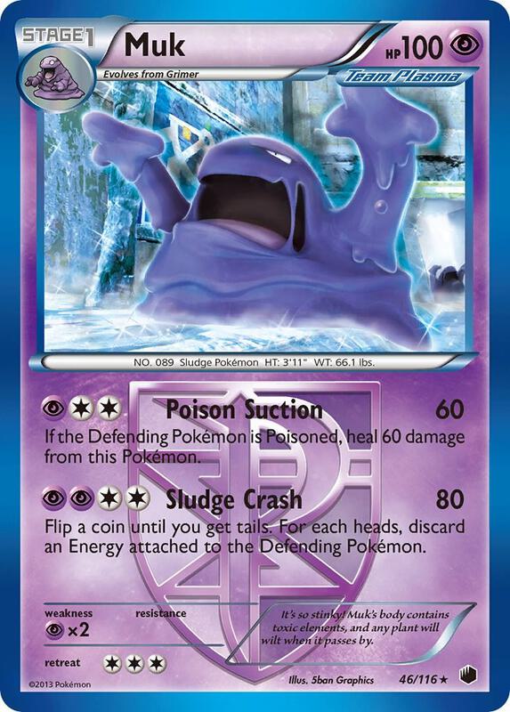 Muk (Team Plasma) Pokemon card from Plasma Freeze