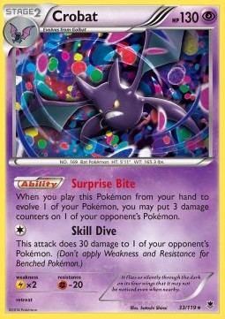 Crobat Pokemon card from Phantom Forces