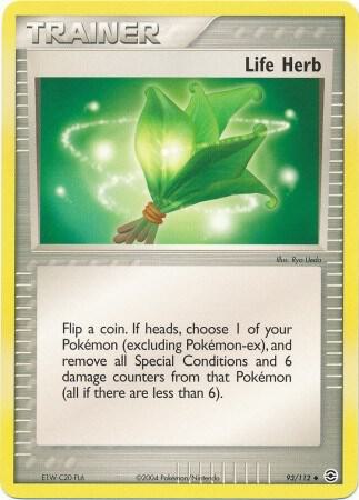 Life Herb Pokemon card from EX Battle Stadium