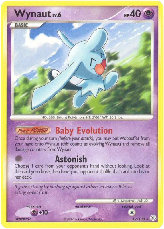 Wynaut Pokemon card from Diamond and Pearl