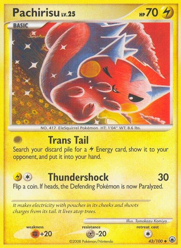Pachirisu Pokemon card from Majestic Dawn