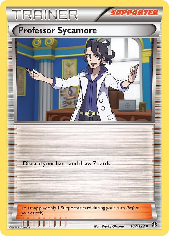 Professor Sycamore Pokemon card from XY - BREAKpoint