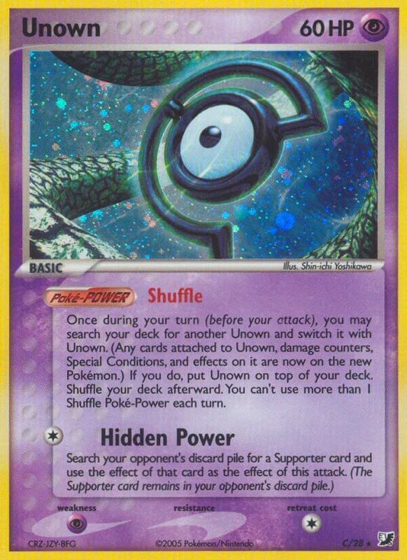 Unown (C) Pokemon card from Unseen Forces