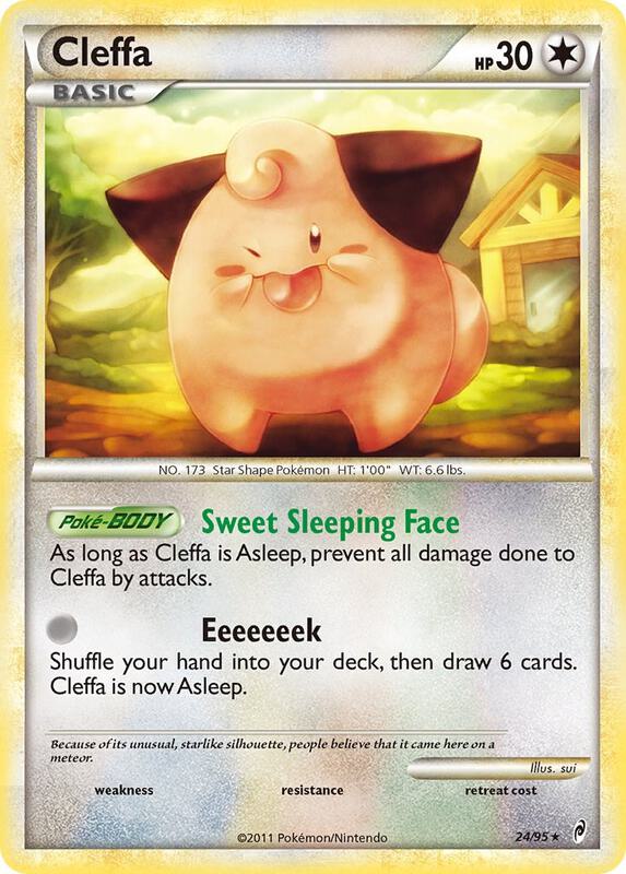 Cleffa Pokemon card from Call of Legends
