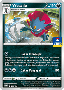Weavile (S-P/ID 281) Sword & Shield Indonesian Promos ID