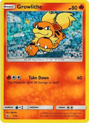 Growlithe Pokemon card from McDonald's Promos 2018
