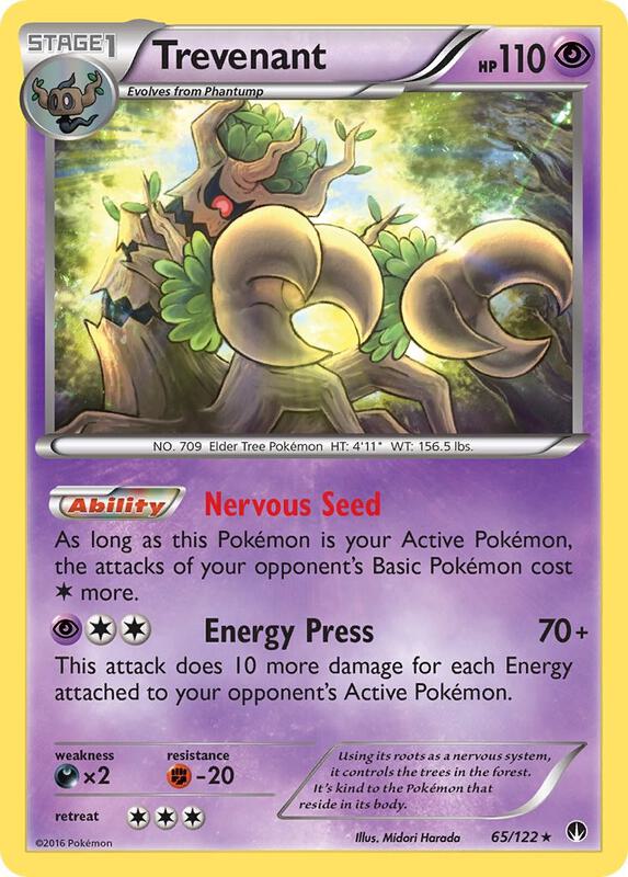 Trevenant Pokemon card from XY - BREAKpoint