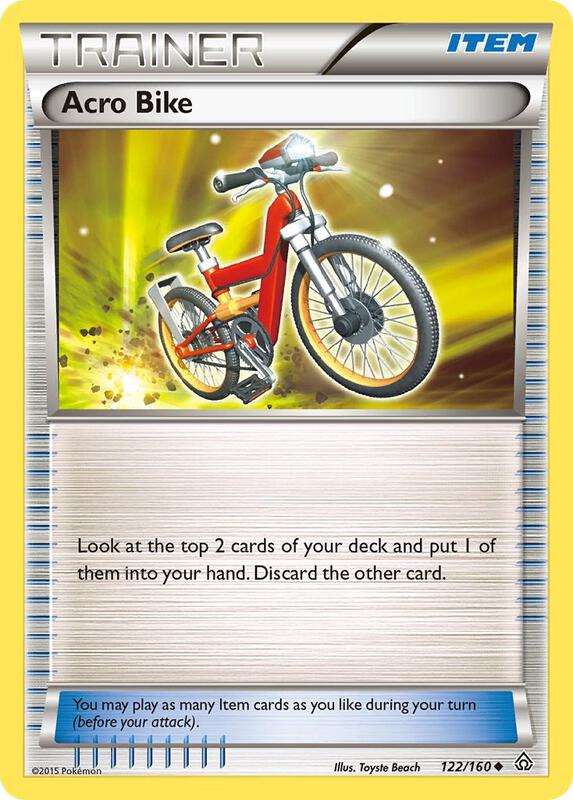Acro Bike Pokemon card from XY - Primal Clash