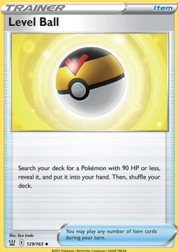 Level Ball Pokemon card from Battle Styles