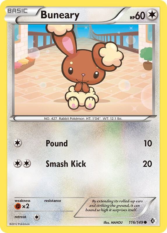 Buneary Pokemon card from Boundaries Crossed