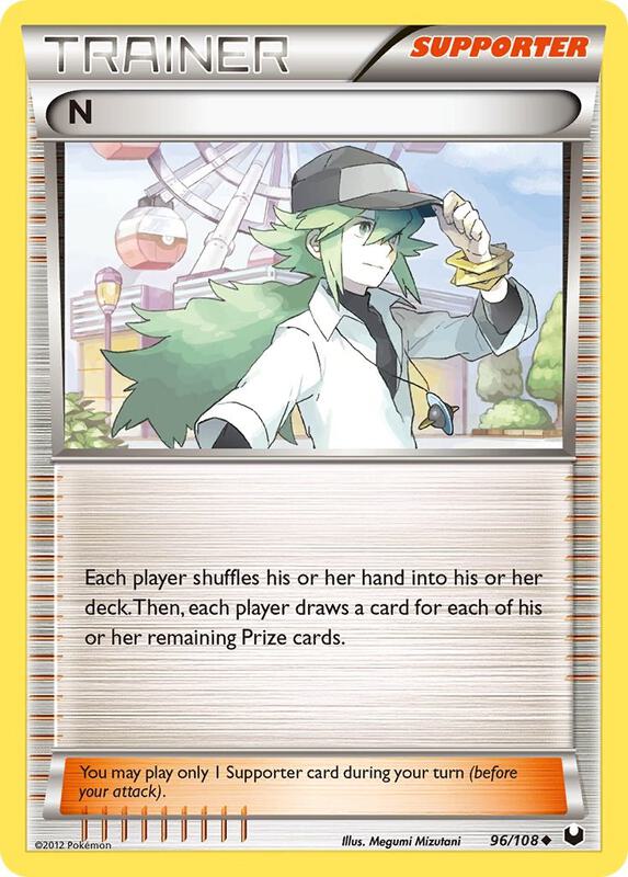 N (Supporter) Pokemon card from Dark Explorers
