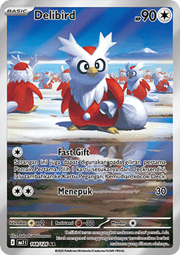 Delibird Pokemon card from Mega Evolution IDTH