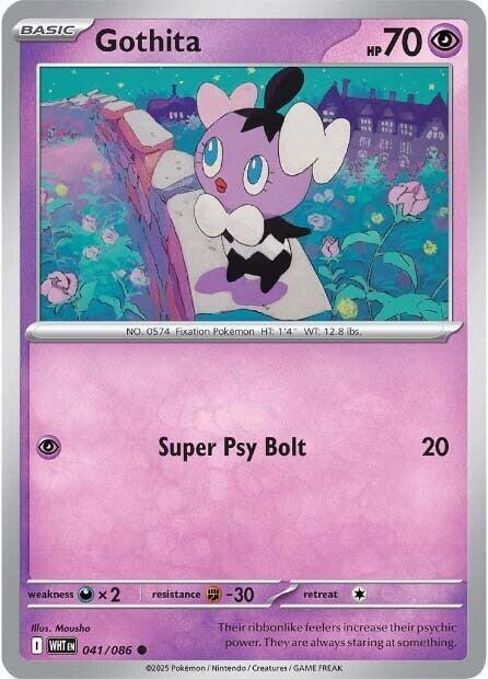 Gothita Pokemon card from SV: White Flare