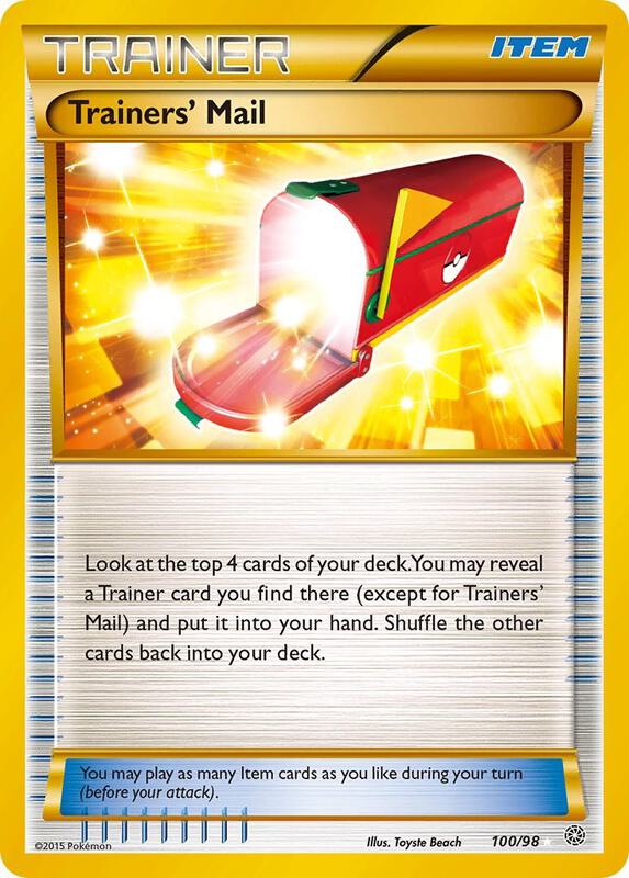 Trainers' Mail (Secret) Pokemon card from XY - Ancient Origins