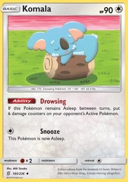 Komala Pokemon card from Unified Minds