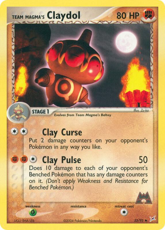 Team Magma's Claydol Pokemon card from Team Magma vs Team Aqua