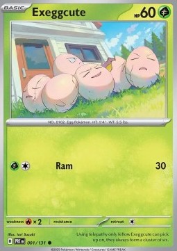 Exeggcute (Holo) Pokemon card from Prismatic Evolutions