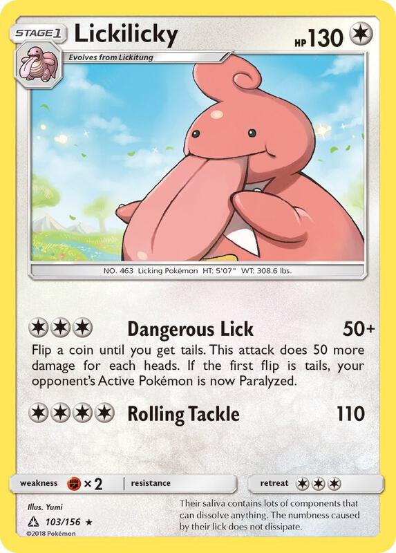 Lickilicky Pokemon card from SM - Ultra Prism