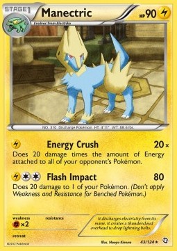 Manectric Pokemon card from Dragons Exalted