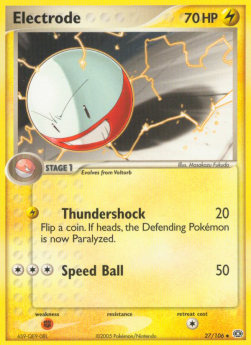 Electrode Pokemon card from EX Emerald