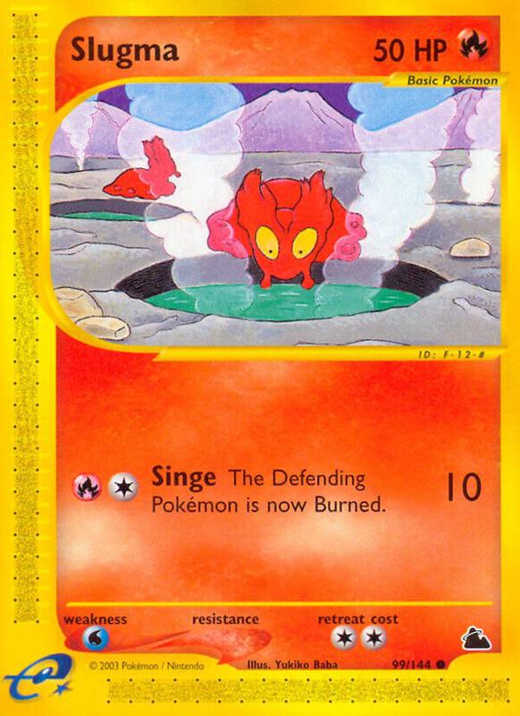 Slugma (99) Pokemon card from Skyridge