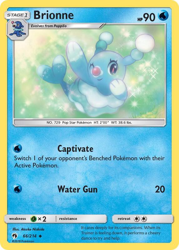 Brionne Pokemon card from SM - Lost Thunder