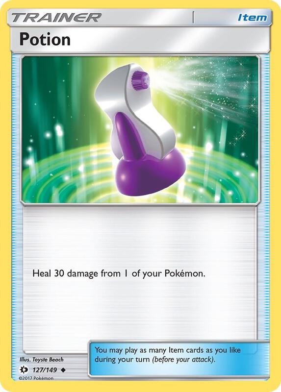 Potion Pokemon card from SM Base Set