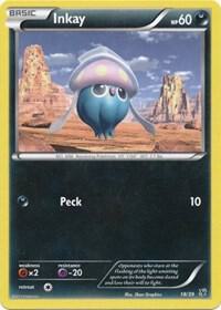 Inkay Pokemon card from Kalos Starter Set