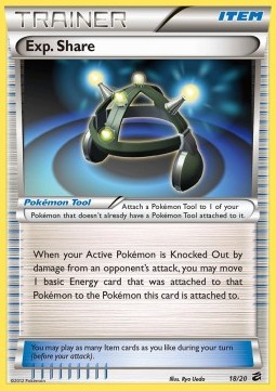 Exp. Share Pokemon card from Dragon Vault