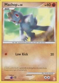 Machop Pokemon card from DP Trainer Kit: Manaphy & Lucario