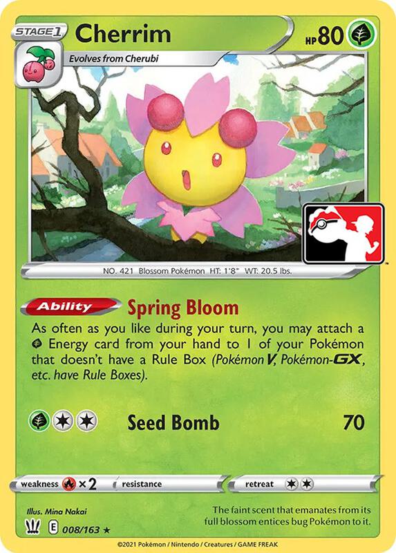 Cherrim Pokemon card from Prize Pack Series Cards