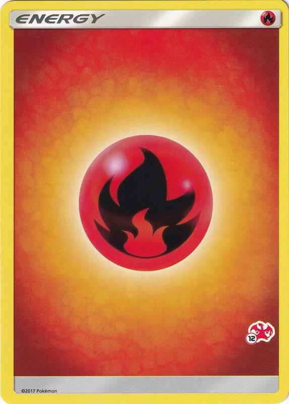 Fire Energy (#12 Charizard Stamped) Pokemon card from Battle Academy