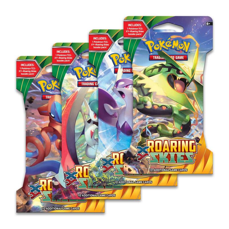 Roaring Skies Sleeved Booster Pack Art Bundle [Set of 4] Pokemon card from XY - Roaring Skies