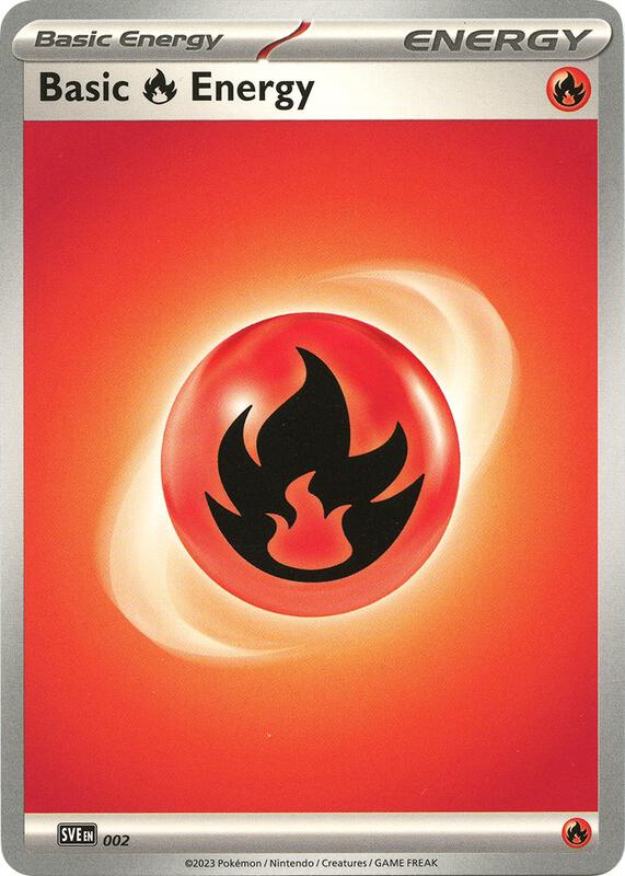Basic Fire Energy - 002 Pokemon card from SVE: Scarlet & Violet Energies